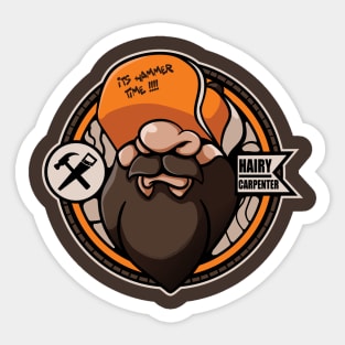 Bearded Carpenter Sticker